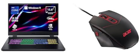 Acer Nitro 5 AN515-58-94DQ Notebook Gaming, Processore Intel Core i9-12900H, Ram 16 GB DDR5, 1024GB & Nitro Mouse Gaming, Fino a 4.200 DPI, 4 Livelli DPI, 8 Pulsanti Funzionali