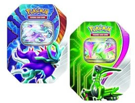 BANDAI PC50505 Pokémon-Sammelkartenspiel: May ex Tin, Assortment, Mehrfarbig, Sammelkarten für Anime-Liebhaber, spanische Version