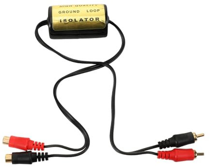 Beatifufu Auto-bodenrauschfilter Für Kfz-audiosysteme Rauschisolator Zur Reduzierung Von Brummen Und Surren Kompatibel Mit Lichtmaschinen Und Autoradios