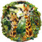 Holzpuzzle Erwachsene, Giraffe Holzpuzzle, Unregelmäßige Einzigartige Form Puzzleteile, Exquisite Geschenkverpackung, Geburtstagsgeschenk für Erwachsene und Kinder(L-34 * 34cm-300 Stück)