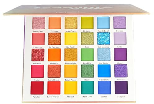 Palette Ombretti Colorati,30 Colore Palette di Ombretti per Trucco, Professionale Eyeshadow Palette,Colorful Eyeshadow Palette Opaco Glitterati,Impermeabile Lunga Durata Make Up Palette Occhi
