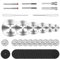 44Pcs Auxiren Cutting Wheel Kit for Dremel Rotary Tools, Resin Cutting Discs, Mini HSS Circular Saw Blades Cutter, and 545 Diamond Cut Off Wheels for Cutting Wood, Metal, Plastis, Glass,Tile, Stone