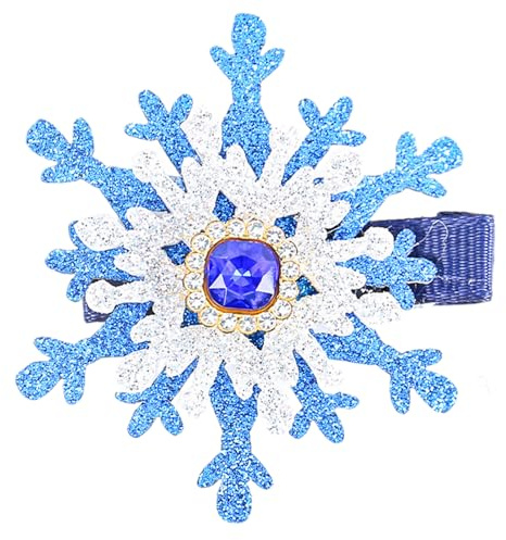 Schneeflocken-Haarspange, Weihnachtsspange, süße Weihnachtsspange, flache Haarspange, Haarspange, Weihnachten, elegante Haarspange für Bündel