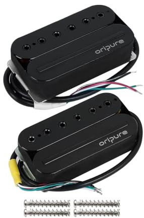 Oripure gitarr Humbucker Pickup Neck + Bridge Pickups set Hot Rail & Screw Stavar