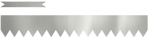 vidaXL Bordures de Jardin en Acier galvanisé | 30 pièces résistantes aux UV Design métal Durable rectangulaire 100 x 0.5 x 15 cm pour décoration extérieure et aménagement paysager
