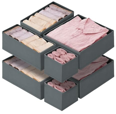 hinrey Schubladen Organizer 8 Stück für Malm Pax Kleiderschrank - Aufbewahrungsboxen Schubladen Ordnungssystem Faltbare Kleiderschrank Organizer Schlafzimmer, Babykleidung, Socken, Unterwäsche