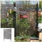 Sichtschutzwände Freistehend, Sichtschutzzaun aus Metall mit PE-Beschichtung for den Außenbereich, Dekorativer Sichtschutzzaun for Balkon, Terrasse, Rasen, Garten(A1)