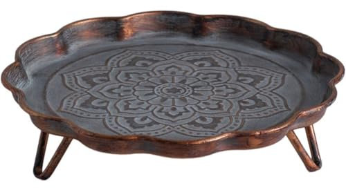 Luxylei Vintage-serviertablett Aus Metall, Tisch, Tee, Dessert, Dekorative Tabletts, Obst, Cupcake-Teller, Kommode, Tablett, Couchtisch-Dekoration, Badezimmer-waschtisch-tablett