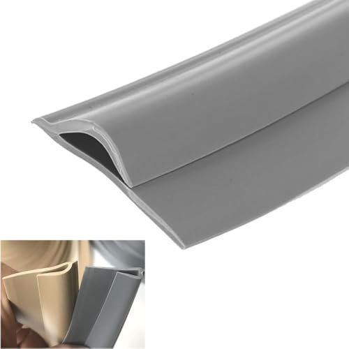 GSUNLEO Tira de transición de PVC autoadhesiva y Duradera for Pisos: Bordes Lisos de Alfombra a baldosa for Espacios Seguros y Elegantes.(Beige,Length 1m(3.3ft))