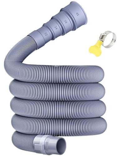 Wohnwagen Abwasserschlauch, Zusammenklappbarer Abflusschlauch mit verstellbarem Adapter, Wohnmobil-Abwasserschlauch-Set für Anhänger, auslaufsicher, platzsparendes Design (3m)