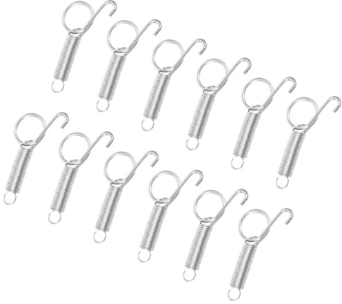 GALPADA 12 Pezzi Ganci in Inossidabile per Porte Gabbie Animali Resistenti e Compatti Chiusura per Gabbie Conigli e Uccelli Facili da Installare e Usare