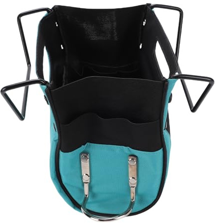 ERYUE Borsa Porta Attrezzi per Scala Borsa Organizer Durevole in Tessuto Oxford 600D Tasche Multiple Anello per Martello Scale a Pioli Strumenti di Riparazione di Facile Accesso gli Addetti Alla