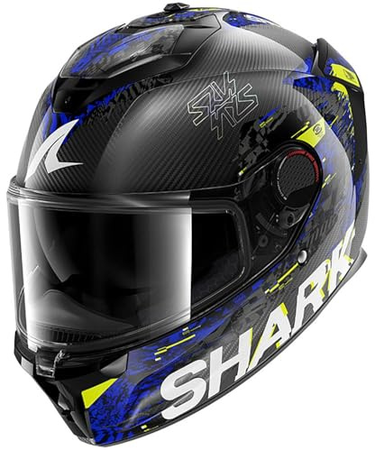SHARK, Integraler Motorradhelm SPARTAN GT PRO CARBON SPEED-VIB Carbon Anthracite Blue DAB, S
