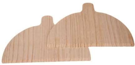 Palette à pizza en bois : grattoir classique, spatule pour , accessoire pour four, coque de pizza, lot de 2 pelles pour transférer des pizzas | Manche rustique
