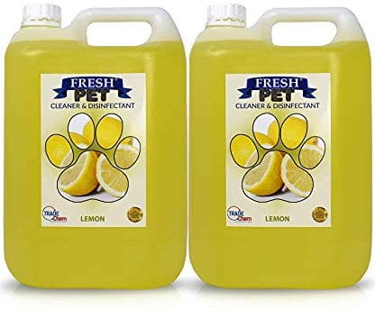 FRESH PET URINE SMELL ODOUR REMOVER 2 x 5L - TRADE Chem (LEMON)