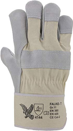 ASATEX Rindspaltleder-Handschuh FALKE-T, naturfarben, Gr. 11 (12 Paar)