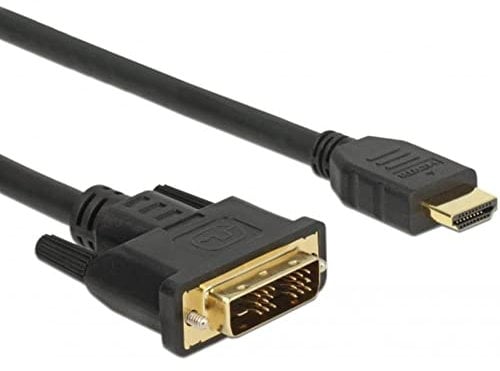 Delock HDMI zu DVI 18+1 Kabel bidirektional Videokabel-Adapter 2,0 m