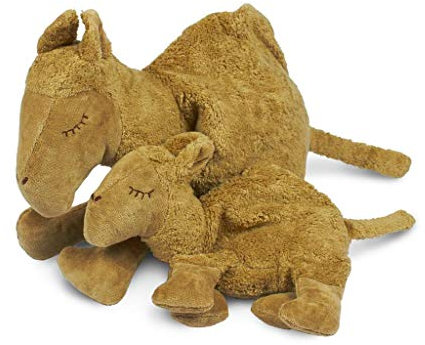 Senger Naturwelt Großes Kuscheltier-Kamel, Beige I Kuscheliger Begleiter, geeignet ab 3 Monaten I GOTS-zertifiziertes Plüschtier mit herausnehmbarem Wärmekissen