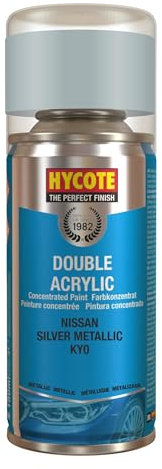 Hycote Double Acrylic Aerosol Car Spray Paint, Nissan - Silver Metallic, 150 ml