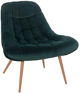 SalesFever Loungesessel XXL mit Steppung, Samt, Grün, 76 x 87 x 86 cm