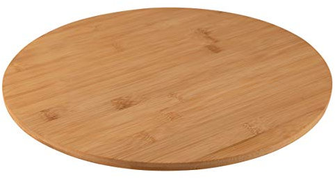 axentia 132782 Servierplatte Drehteller, Bambus
