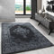 Carpetsale24 Orient Teppich 120x170 cm Grau, Klassischer Kurzflor im Vintage Stil, Pflegeleichtes Wohnaccessoire für Schlaf- oder Wohnzimmer