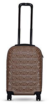 Orci Pyramide Reisekoffer Hartschale Trolley Koffer Handgepäck M-L-XL-Set (Gold, M)