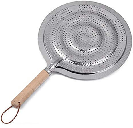 SILULCM Diffuseur de chaleur pour plaque de cuisson à gaz en acier inoxydable 21 cm