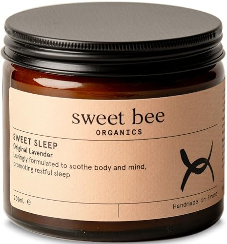 Sweet Bee Magnesium Butter - Soothing Magnesium for Sleep & Relaxation with Shea Butter - Moisturizing Magnesium Balm for Muscle Recovery - Nourishing Magnesium Cream for Sleep - Lavender 250ml