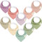 KeaBabies Baby Bandana Sabber-Lätzchen für Mädchen - Super saugfähiges Bandana-Lätzchen aus Bio-Baumwolle - Baby Sabber-Lätzchen - Lätzchen fürs Zahnen (Cupcake)