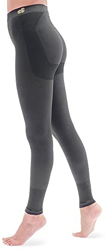 SOLIDEA Damen-Leggings Push Up Be You Bamboo Icon | Leggings mit abgestufter Kompression, 15/21 mmHg, Sportleggings für Damen, Push Up, deckende Leggings, Nero, 40