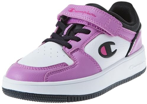 Champion RD18 2.0 Low G PS Sneakers, Bianco/Rosa/Nero (WW017), EU30 Bambine e Ragazze