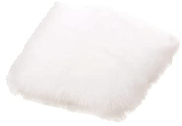 UUYYEO 20 x 20cm Square Plush Piece Faux Fur Fabric Cut Shaggy Square Rug Fluffy Chair Cover Fuzzy Seat Cushion Floor Decoration