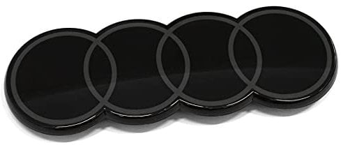 Audi 4KE853605B716 Emblem Zeichen Kühlergrill Ringe Logo anthrazitgrau, zweidimensionales Design