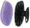 HieerBus Silikon Gesichtsreiniger, Gesichtsreinigungsbürste Silikon Gesichtswaschbürste, sanftes Peeling Pad Massagegerät, für Männer Frauen Reinigung und Peeling (Schwarz+ Lila)