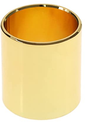 Glissière de guitare en acier inoxydable 25 mm OD 21 mm ID 28 mm H pour guitare folk électrique, basse, mandoline, banjo, instruments à cordes Doré