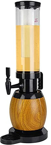Mini Distributeur de bière, fût de bière 1,5 L/3 L, Distributeur de Tour de bière, fête avec Tubes de Glace, Distributeur de jus de vin avec Base, pour Usage Domestique (Couleur : 3 l) (3 l) (3 l)