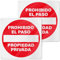 YIKIADA Señal No Entrar en Propiedad Privada 30CM X30CM - Placa Prohibido el Paso Propiedad Privada Material de Aluminio - 2 Piezas