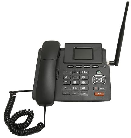 KX-TGF320 Schnurgebundenes und Schnurloses Home-Office-Telefonset mit Automatischer Rufannahme, Anrufweiterleitung, Unterstützt Tonkonferenz mit 3 Teilnehmern und 3