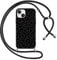Foonary Funda con Cuerda para Apple iPhone 14/Apple iPhone 13 6,1, Carcasa Ultrafina Silicona Aesthetic Case con Ajustable Collar Correa de Cuello Cordón Antigolpes Cover para iPhone 14 13, Leopardo