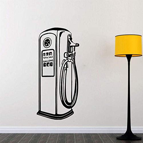 SucAda Pompe À Essence Wall Decal Vinyle Stickers Muraux Garage Vintage Décoration 42 * 91cm