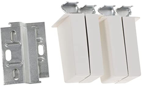 Homoyoyo 4juegos Colgadores Para Armarios De Cocina Abs y Herrajes Resistentes Antióxido Con Amortiguador Integrado Fijación Segura Para Muebles y Almacenamiento Cocinas