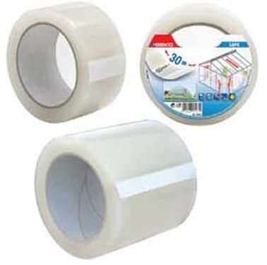 6PZ NASTRO ADESIVO IN POLIETILENE TRASPARENTE USO ESTERNO - mm.50 x 30 mt.