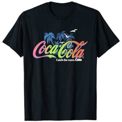 Logo Palmier Coca Cola Attrapez la vague T-Shirt