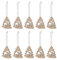 50 Stück Weihnachtskrippen Holzanhänger Weihnachtskrippe Ornament Holz Krippe Hängende Anhänger Hängende Weihnachtsbaum Dekoration Christliche Weihnachtsschmuck für Weihnachtsbaum 8 cm