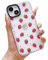 ECZOIL Compatible for iPhone 14 Plus/15 Plus Case,Cute Clear Strawberries Flowers Cartoon for Women Girl Soft TPU Shockproof Anti-Yellow Protective Phone Case-Strawberries Flowers
