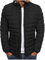 UHouse Winterjacke Herren Steppjacke ohne Kapuze Leichte Daunenjacke Wandern Übergangsjacke Herbst Winter Jacke Bequeme Softshelljacke Outdoor Puffer Jacken Einfarbig Baumwolle Bomberjacke Schwarz XL