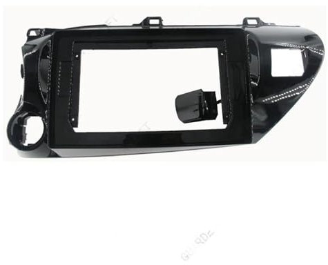 Auto-Audio-Radio, 10,1 Zoll, 2-Din-Blendenrahmen-Adapter, kompatibel mit Toyota Hilux 2018, CD/DVD-Player, Stereo-Panel, Armaturenbrettverkleidung, Revo 2016–2019 Montagesatz installieren(Left titaniu