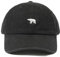 LANLYLGQ Baseball Cap Snapback Baseballkappe Unisex Herren Damen Vintage Stickerei UV Schutz Docker Cap Sonnenhut (Baumwolle, Bär-Schwarz)