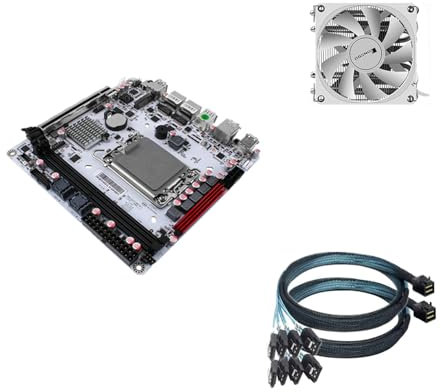 PcZinophyte Q670 Plus vPro 8-Bay NAS Motherboard 12/13/14th Gen LGA1700 CPU 3*NVMe 2*SFF-8643 1*PCIE5.0x16 2*DDR5 2 * 2.5G LAN Mainboard